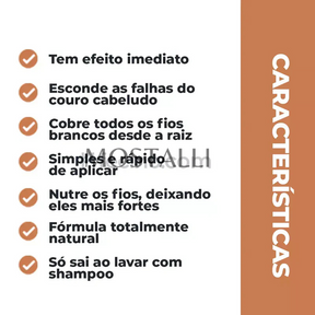 (COMPRE 1 LEVE 3) Tinta de Cabelo em Pó Mostalli - EFEITO INSTANTÂNEO